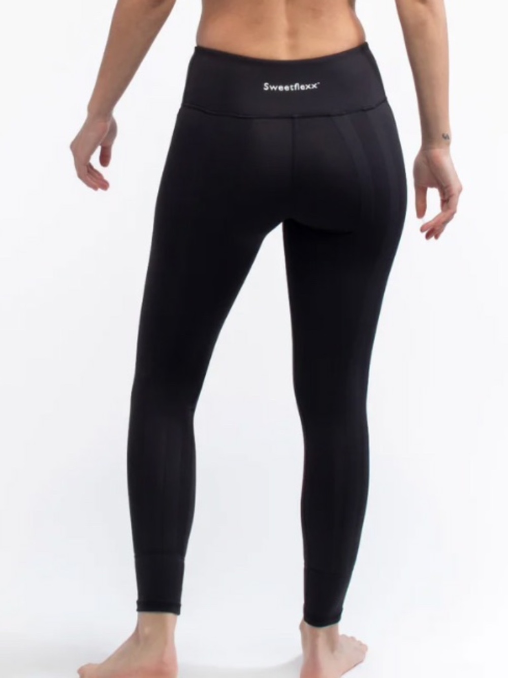 SweetFlexx Black Full Flexx Hi-Rise Front + Booty Resistance Leggings